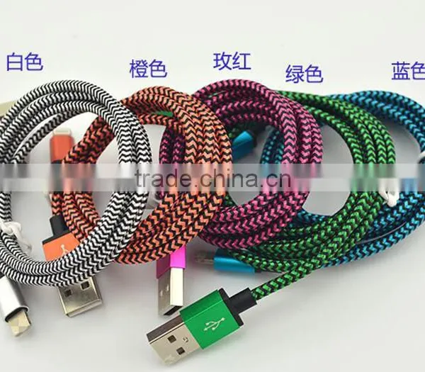 Top Selling New Design Woven Type USB Data Cable for Android Smartphone photo-4