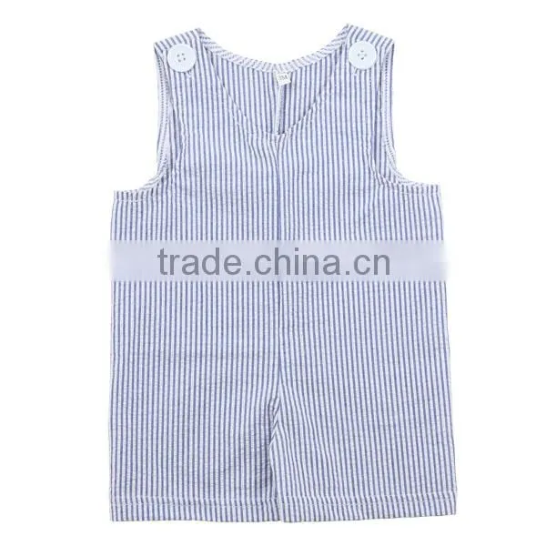 Wholesale 2016 Various Color Options Cotton Sleeveless Seersucker Romper Newborn Jon Jons Baby Clothes photo-2