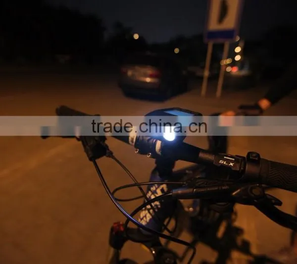 USB Rechargeable Rainproof LCD Backlight Wireless Bike Odometer 3w Bicycle Led Light photo-2