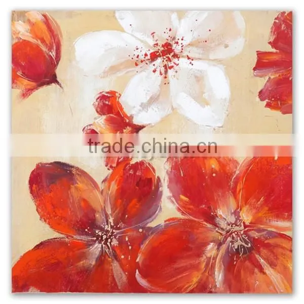 Modern Art Paintings of Handmade Flower Oil Painting