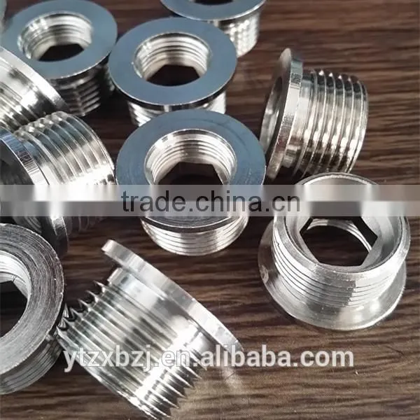 semi-thread brass nut,thread brass hex nut,brass thread fitting