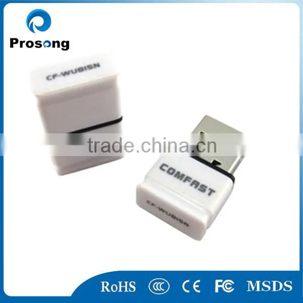 Mini Wireless Adapter Comfast CF-WU815N Ralink 5370 Wifi 802.11b g n 150Mbps Usb2.0 Latest Wireless Network Card