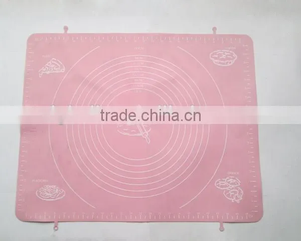 Silicone Pastry Mat with Measures Pastry Fondant Silicone Work Rolling Baking Mat with Measurements