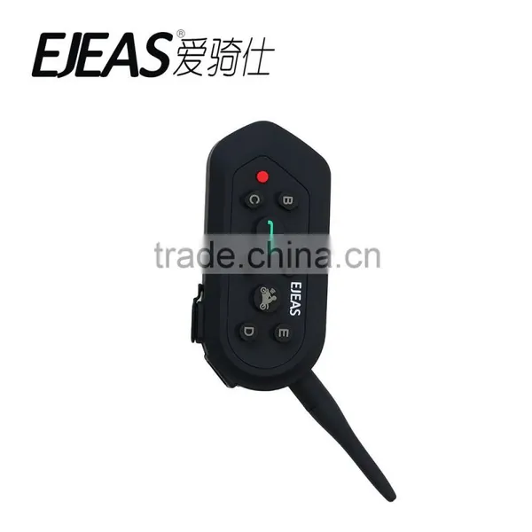 EJEAS E6 1200m 6 Riders 2 Riders Full Duplex Talking Bluetooth Walkie Talkie Motorcycle Helmet With VOX photo-3