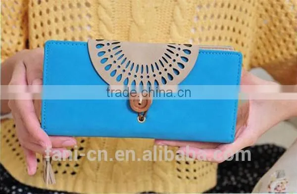 2015 New Arrival Multi Card Holder Fancy PU Leather Wallet With Custom Design for Women photo-5