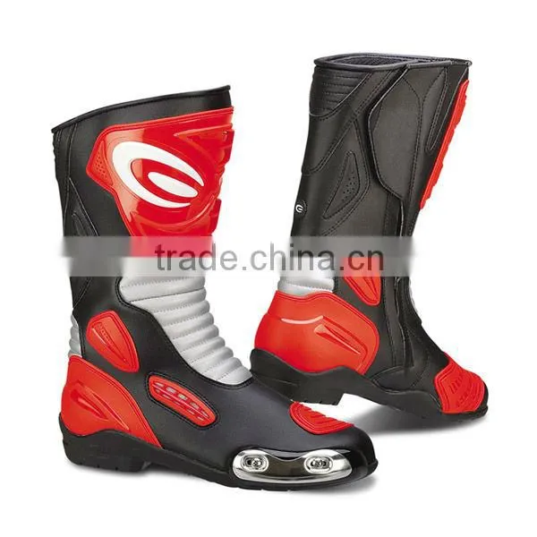 MIT, Lightweight Microfiber Motorcyle Black Racing Boots photo-2