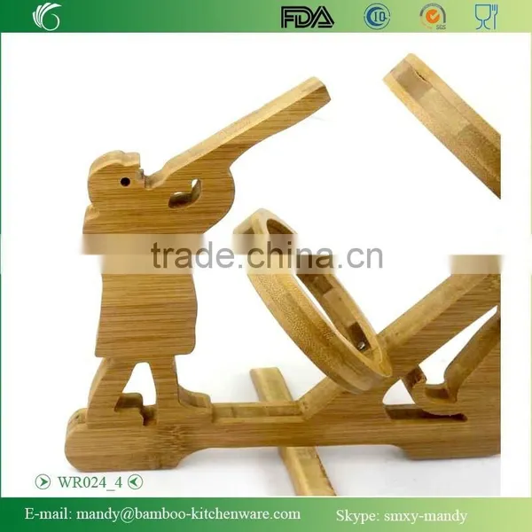 WR024 Foldable Bamboo Wine Rack With Funny Shape, Xingyuan Bamboo Rack photo-5
