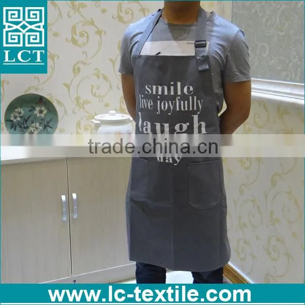Nordic Style Plain Cotton Mens Duck Canvas Apron With Custom Logo photo-3