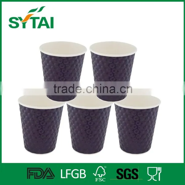 Custom Print 4 / 8 / 10 / 12 / 16 oz Disposable Embossed Paper Cup photo-4