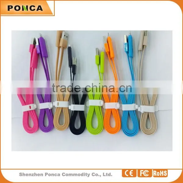 For samsung mobile phone usb 2.0 colorful micro data cable Shenzhen