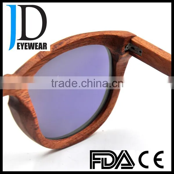 High Quality China Wholesale OEM Wood Sunglasses Mirror Revo Lens Sunglasses photo-6