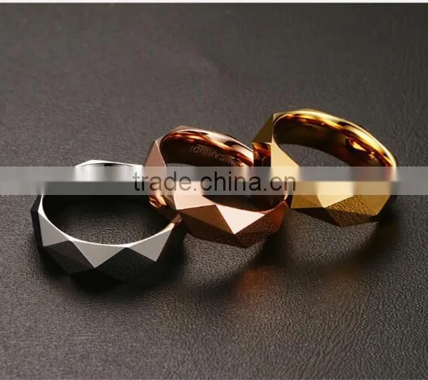 6 mm Rhombus Band Tungsten Ring photo-3