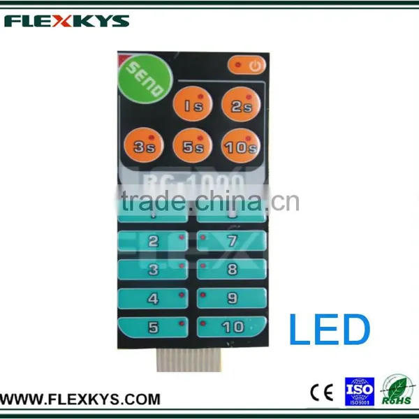 LED Tactile Flex Pad Button Waterproof Membrane Switches photo-4