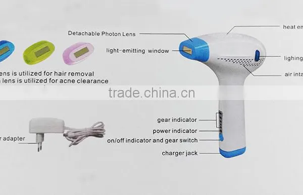 2016 Fashion Design and Good Price Rechargeable Epilator Ipl Home Hair Removal photo-6