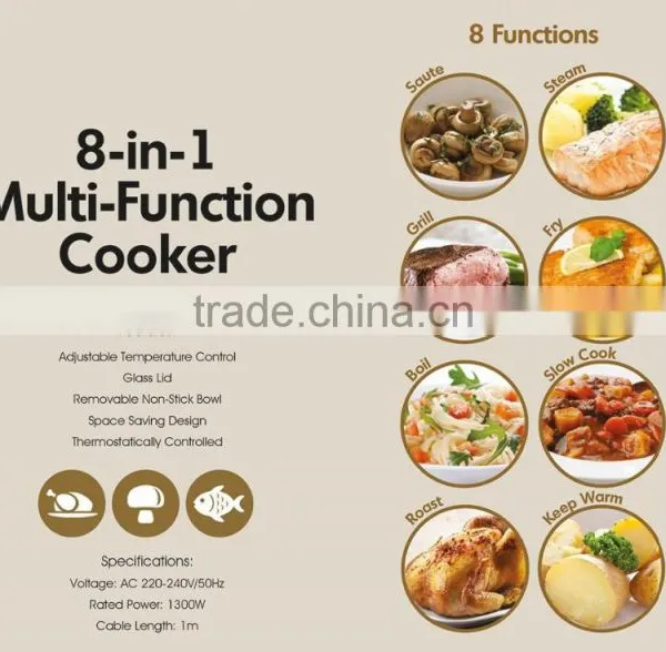 Kawachi 8-in-1 Multi Function Ultra Chef Multi Cooker-White photo-2
