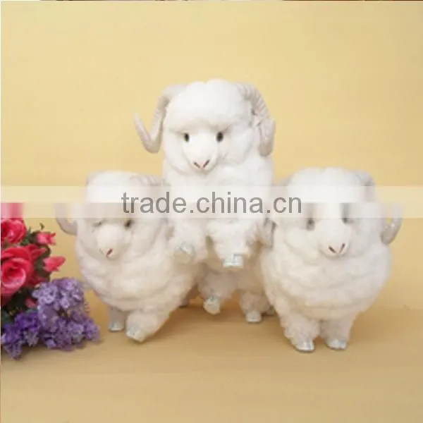 Realistic Taxidermy Replica Figurine Life Size Artificial Goat Model photo-6
