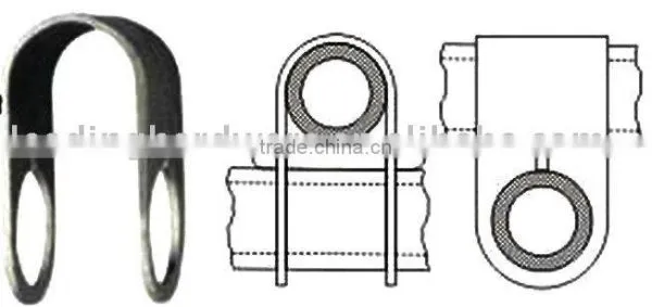 Clips for tubes (rigging hardware)