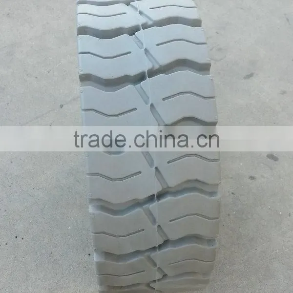 20 ft Electric Narrow Scissor Lift Tire 12.5x4.25 Solid Non-marking Tyre for Haulotte Optimum 6 photo-5