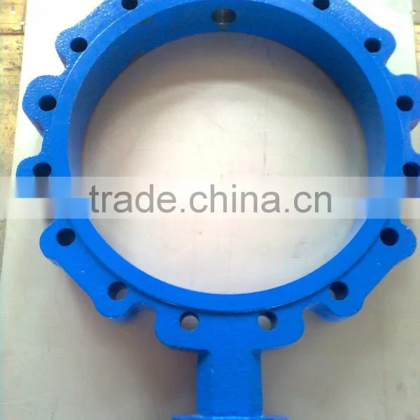 Center disc butterfly valve body