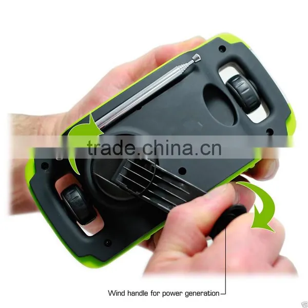 SOLAR POWER AM FM RADIO CAMPING Emergency Radio With LED Light photo-3