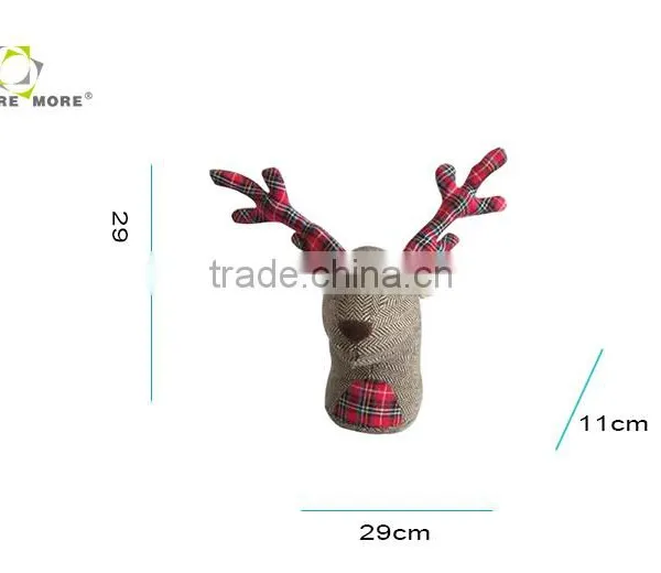 Store More Christmas Deer Animal Polyeater Stone Stuffed Door Stopper photo-2