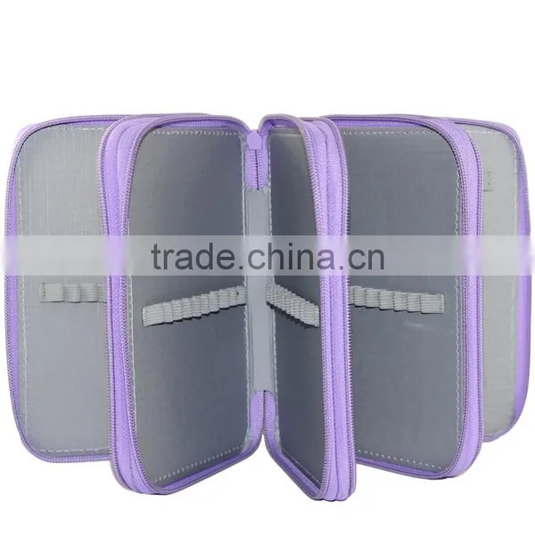 Factory Wholesale Anti Compression Zippered 72 Slots Colored Pencil Pouch photo-4