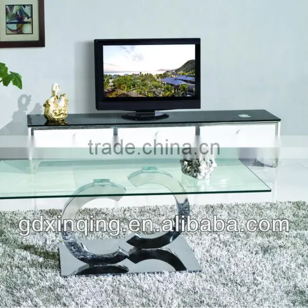 C286 Living Room Furniture Glass Top Cheap Coffee Table photo-4