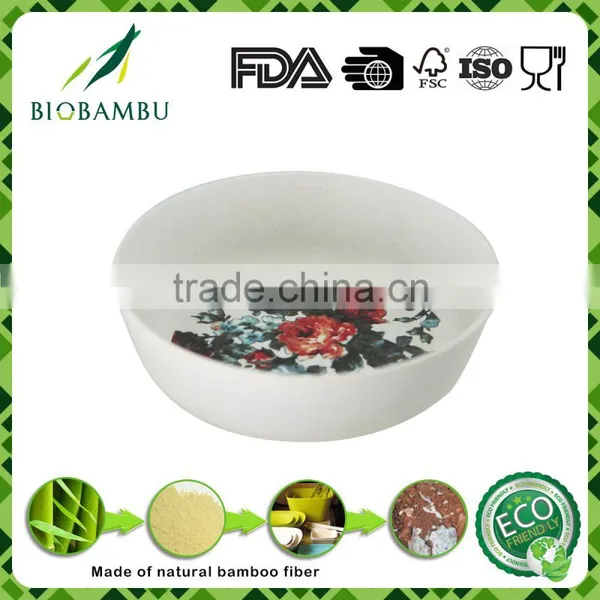 Biodegradable Ecological Wholesale Bamboo Fiber Dinnerware Sets photo-3