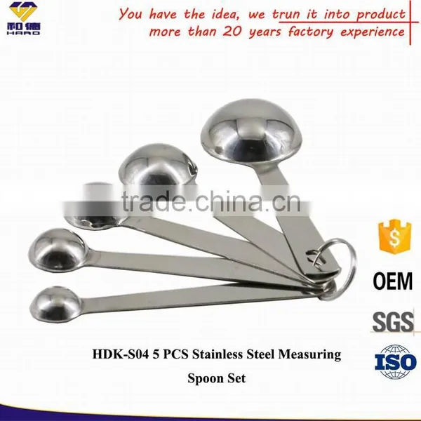 OEM 5 Pcs Stainless Steel Measuring Spoon Sets/ Measuring Cup photo-2