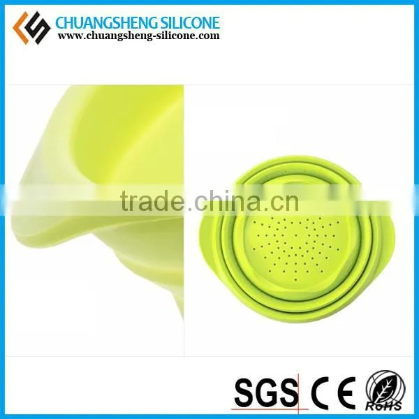 Foldable Eco-friendly Easily Arrange Silicone Wash Basin, Kitchen Basin, Fancy Folding Bowl photo-6