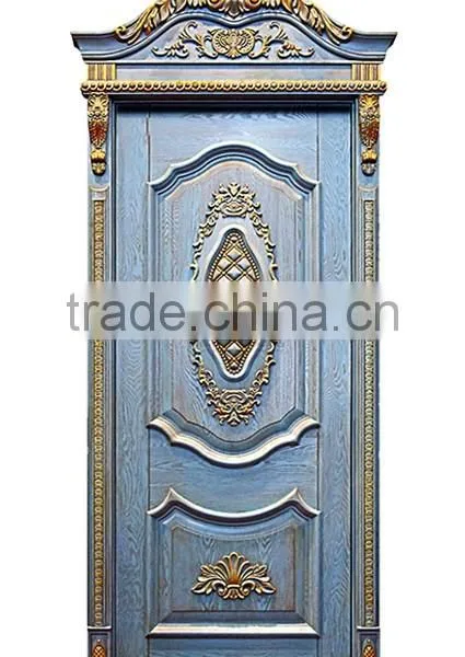 Classic French Style Solid Wood Framed Swing Single Entry Door BF11-09223b photo-4