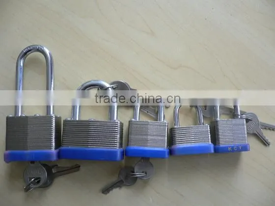 50mm/60mm Keyed Different or Keyed Alike Solid Aluminium Laminated Padlock With Hardened Chrome-plated Steel Shackle photo-6