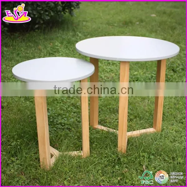 Hot New Product for 2015 Wooden Round Table for Kids,modern Wooden Toy Children Round Table,outdoor Wooden Round Table W08G036 photo-2
