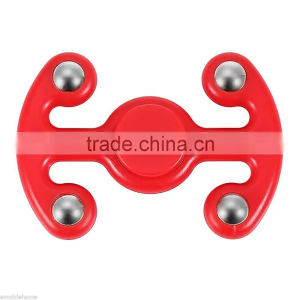 Fidget Hand Spinner Finger Toy Stress Reliever Killing Time Adults/Kids Red photo-2