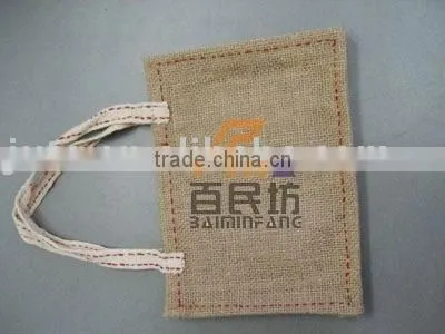 Screen Printing Jute Handbag, Shopping Bag photo-3