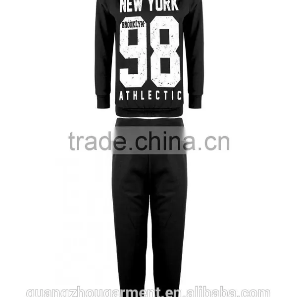 NEW LADIES New York 98 Athlectic Sweat Tracksuit JOGGERS SET GYM SUIT photo-3