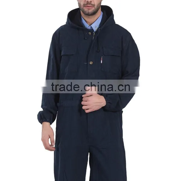 Comfortable Navy Blue Winter Working Coverall In Workwear photo-2
