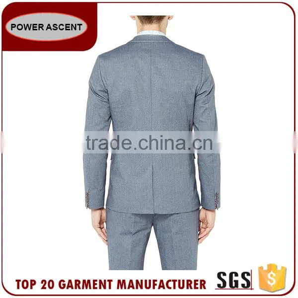 New Design Cotton Polyester Slim Fit Man Business Suit photo-3