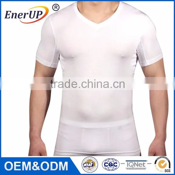 Dry Soft White Men Sweat Resistant Under t Shirt photo-2