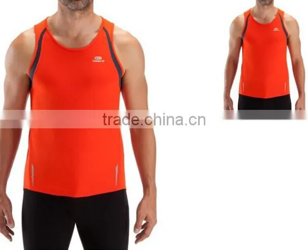 Custom CoolMax Dryfit Moisture Wicking Sleeveless Running Shirts for Men photo-5