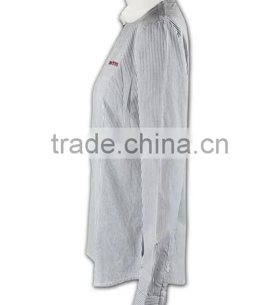 100% Cotton Design China Made Business Design White and Grey Flannel Shirt Mens photo-3