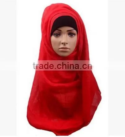 Muslim Pure Color Bag Towel Europe and the United States Fashion Super Large Cap Cover Scarf Scarf photo-4