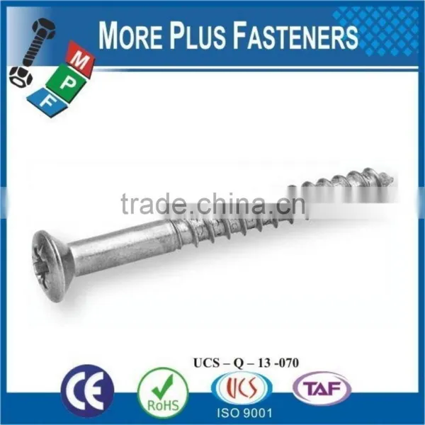 Made in Taiwan Metric Pozi Stainless Steel Zinc Plated Countersunk Wood Screw photo-5