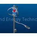 200W VAWT Maglev Wind Turbine With Solar Panel for 45W LED Street Light