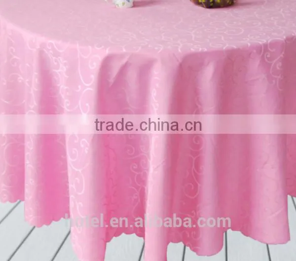 Wholesale Cheap Round Polyester Table Cloth For Wedding photo-4