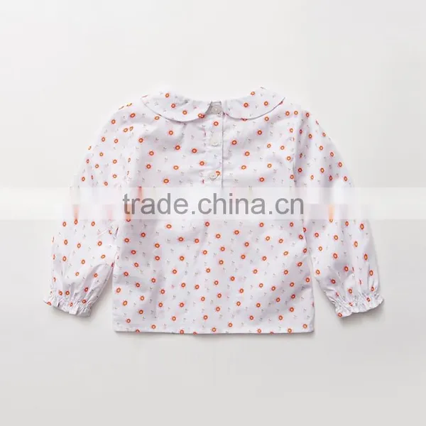 Doll Collar Floral Pattern Bottoming Breathe Freely Baby Shirt photo-2