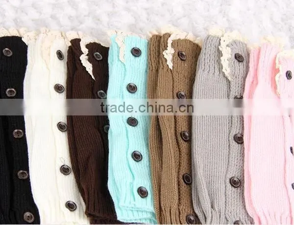 High Quality Kids Acrylic Leg Warmer, Kids Knitted Boot Socks photo-4