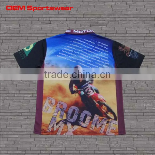 Polyester Custom Racing Team Pit Crew Shirt for Polo photo-2
