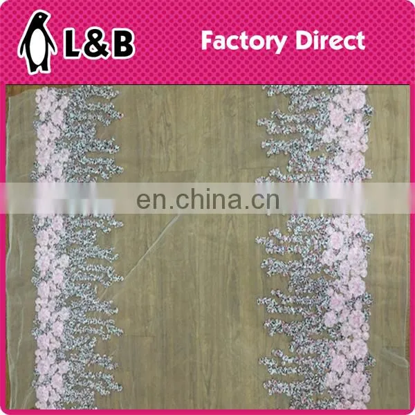 New Design Popular Embroidery Organza Lace Fabric photo-6