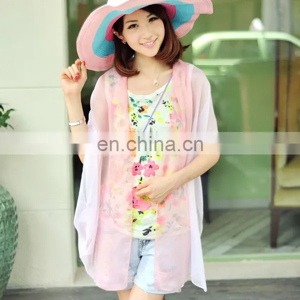 2015 Summer Uv Protection Hand-painted Raglan Sleeves Cape(PP540GL-P) photo-6